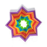3D Plastic Colorful Magic Star Toy